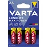 VARTA Batterie Longlife Max Power AA Mignon LR06 1,5V Alkaline 4St/Pck VARTA Batterie Longlife Max Power AA Mignon LR06 1,5V Alkaline 4St/Pck