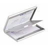 DURABLE Visitenkartenspender Metall silber mit Trennfach 930x650x110mm DURABLE Visitenkartenspender Metall silber mit Trennfach 930x650x110mm