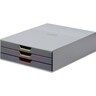 DURABLE Schubladenbox VARICOLOR 3 760327 3Schubfächer grau/farbig