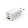 HAMA Schnellladegerät 2xUSB-C 1xUSB-A Mini PD 65W, weiß