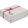 COLOMPAC Geschenkbox Exclusiv CP068.92/02 rote Schleife weiß
