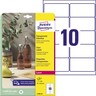 AVERY ZWECKFORM Etiketten kristallklar L7783-25 96x50,8mm A4, 250St/Pck