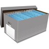 ELBA Umzugkarton tric 100333273 37x32,2x62,2cm Wellpappe grau/weiß