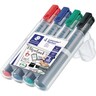 STAEDTLER Flipchartmarker Lumocolor 356 WP4 2mm sortiert, 4St/Pck
