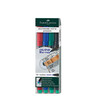 FABER-CASTELL CD/DVD Marker MULTIMARK 152504 1mm, 4St/Pck