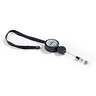 DURABLE Namensschild Halter sw m Textilband u Ausweishalter