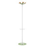 UNILUX Garderobenständer Aurora 168cm 6Haken Stahl/Holz weiß/grün