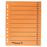 PRO/OFFICE Trennblatt A4 RC durchgefärbt orange, 100St/Pck
