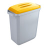 DURABLE Abfalleimer DURABIN VEH2012026 60Ltr grau +Deckel gelb