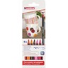 EDDING Pinselstift 4200 4-4200-6999 Porzellan warm colours, 6St/Pck