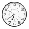 UNILUX Wanduhr POP PL 35cm rund analog Kunststoff schwarz