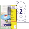 AVERY ZWECKFORM CD/DVD Etikett L6043-100 matt weiß, 200St/Pck