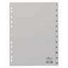 DURABLE Register 651210 DIN A4 1-12, PP, volldeckend