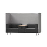 ROCADA Doppelsitz+Tisch BeSoft 1805-4-1, schwarz/grau