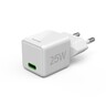 HAMA Schnellladegerät 1xUSB-C Super-Mini-Charger PD 25W, weiß