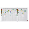 MAGNETOPLAN Planungstafel 200x100cm 7-Tage-Woche/für 80 Mitarbeiter