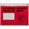 Dokumententasche Lieferschein Rechnung C6 mF sk rt, 250St/Pck