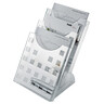 HELIT Prospektständer H6102708 3Fächer DIN A4 grau transparent