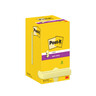 POST-IT Haftnotiz Super Sticky gelb R330-12SS-CY 76x76mm, 12St/Pck