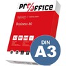 PRO/OFFICE Kopierpapier Business A3 80g weiß, 500Bl/Pck