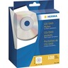 HERMA CD/DVD Hülle 1140 12,4x12,4cm weiß, 100St/Pck
