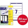 AVERY ZWECKFORM Ordneretikett L4760-25 38x192mm weiß, 210St/Pck