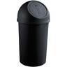 HELIT Abfalleimer H2401295 25Ltr rund PP schwarz