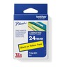 BROTHER P-touch Schriftbandkassette TZ651 24mm:8m laminiert schwarz auf gelb