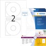HERMA CD/DVD Etikett Special 5079 116mm weiß, 50St/Pck