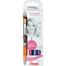 PENTEL Gelroller EnerGel Xm BL77-4COL or.rs.h´bl.vi, 4St/Pck