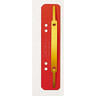 LEITZ Heftstreifen kurz Karton rot 35x158mm Metallband+Decksch, 25St/Pck