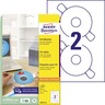 AVERY ZWECKFORM CD/DVD Etikett L6015-25 matt weiß, 50St/Pck
