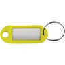 WEDO Schlüsselanhänger 262801805, mit Ring, gelb, 100St/Pck
