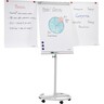 PRO/OFFICE Flipchart Mobil Plus F2400PO, 2 Papierhaltern, hellgrau