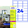 AVERY ZWECKFORM Folienetiketten L4773-20 63,5x33,9mm, 480St/Pck
