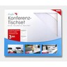 LÄUFER Konferenz-Tischset (3) Rechteck 25x30 kristallblau, 3St/Pck