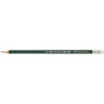 FABER-CASTELL Bleistift CASTELL 9000HB mit Radierer