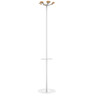 UNILUX Garderobenständer Aurora 168cm 6Haken Stahl/Holz weiß/beige