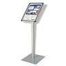 FRANKEN Infodisplay BS0901 DIN A4h 80cm Standfuß transparent/silber
