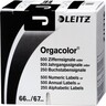 LEITZ Buchstabensignal Orgacolor 66191000 J schwarz, 250St/Pck