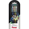 PENTEL Gelroller Dual Metallic K110-4XZ 0,5mm sortiert, 4St/Pck