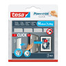 TESA Powerstrips CLICK medium Klettband 2x8cm, 4St/Pck
