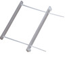 LEITZ Abheftbügel 60780003 60mm Deckschiene PP transparent, 50St/Pck