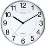 UNILUX Wanduhr ARIA 30,5cm Kunststoff ABS metallgrau
