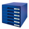 LEITZ Schubladenbox PLUS 52120035 6Schubfächer blau