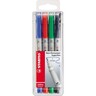 STABILO Folienschreiber OHPen 851/4 S 0,4mm sortiert, 4St/Pck
