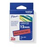 BROTHER P-touch Schriftbandkassette TZE431 12mm:8m laminiert sw auf rt