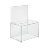 SIGEL Aktionsbox 17x23x30cm glasklar Acryl m.Einstecktafel f. A4
