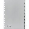 EXACOMPTA Register Forever A-Z A4 v.H. Recycl.-PP-Folie grau
