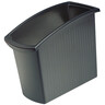 HAN Papierkorb MONDO, schwarz 18Ltr, rechteckig, ergonomisch